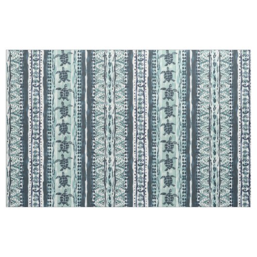 Tissu TURTLE DE MER BANDE DE Boho (Fat Quarter)