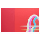 TISSU TUYAUX ET TANGLES ABSTRAITS D'ART BRILLANT (Fat Quarter)