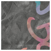 Tissu Typographie colorée (Fermer)