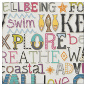 Tissu typographie cornwall (Fermer)