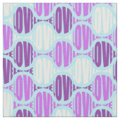 Tissu Typographie d'amour funky violet (Fermer)