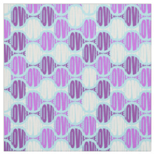 Tissu Typographie d'amour funky violet