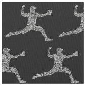 Tissu Typographie de l'art Word du baseball (fermé)