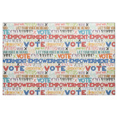 Tissu typographie des votes (Fat Quarter)