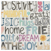 Tissu typographie zone out perle (Fermer)