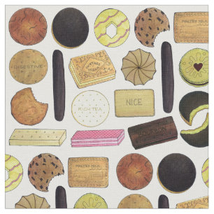 Tissu UK British Biscuits Shortbread Rich Tea Digestives