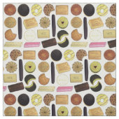 Tissu UK British Biscuits Shortbread Rich Tea Digestives (Échantillon)