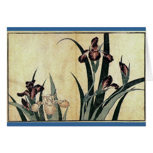 Tissu Ukiyo-e de Katsushika Hokusai Imprimer : Iri (Devant horizontal)