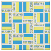 Tissu Ukraine et drapeau ukrainien (Échantillon)