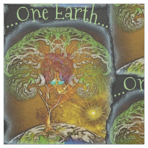 Tissu Un arbre de la terre de la vie