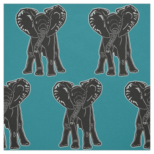 Tissu Un Arrière - plan de couleur noir éléphant (Échantillon)