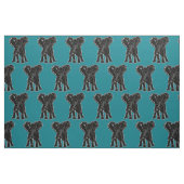 Tissu Un Arrière - plan de couleur noir éléphant (Fat Quarter)