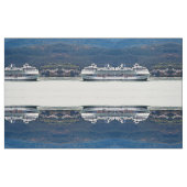 Tissu Un bateau de croisière blanc (Fat Quarter)