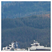 Tissu Un bateau de croisière blanc (Détail)