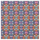 Tissu Un design motif multicolore et fleuri (fermé)