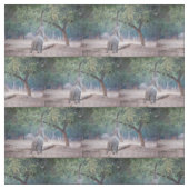 Tissu Un éléphant pour l'acia (Échantillon)
