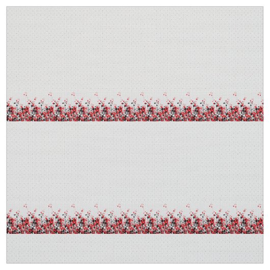 Tissu Un ensemble complexe de design floral noir et blan (Échantillon)