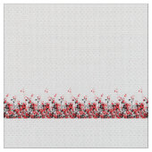 Tissu Un ensemble complexe de design floral noir et blan (Fermer)