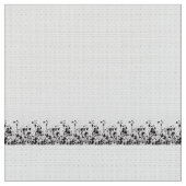 Tissu Un ensemble complexe de design floral noir et blan (Fermer)