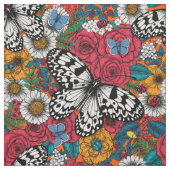 Tissu Un jardin coloré (Échantillon)