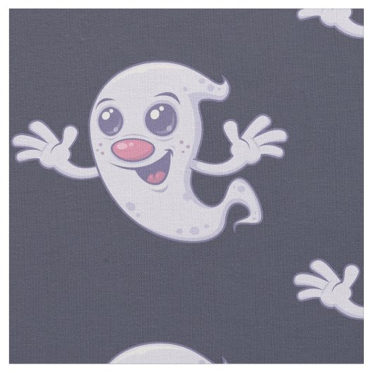 Tissu Un joli fantôme rétro (Fermer)