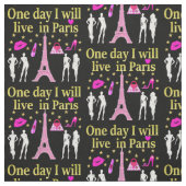 TISSU UN JOUR JE VIVRAI À PARIS FABRIC (Échantillon)