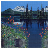 Tissu Un Lac Calme (Fermer)