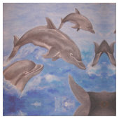 Tissu Un morceau de dauphins de saut (Fermer)