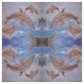 Tissu Un morceau de dauphins de saut (Échantillon)