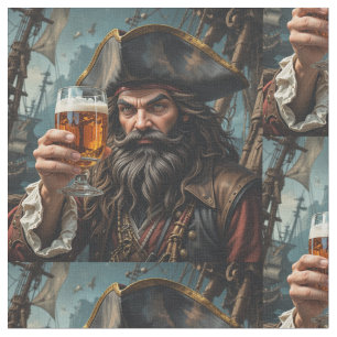 Tissu Un Pirate Amusant Lève Son Humour De Verre