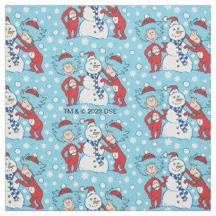 Tissu Une chose deux Motif de neige