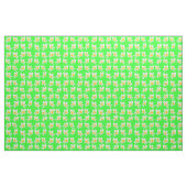Tissu "Une danse de Frangipanis jaune sur vert" (Fat Quarter)