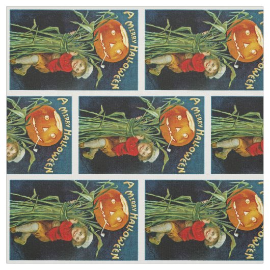 Tissu Une joyeuse Halloween (Échantillon)