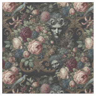 Tissu Une lettre à la poupée - Carrelage classique gothi
