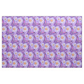 Tissu Une marguerite violette/papillon (Fat Quarter)