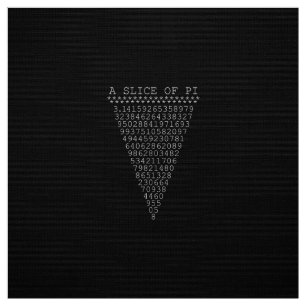 Tissu Une tranche du triangle Pi
