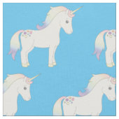 Tissu Unicorn Pastel Rainbow Blue (Fermer)