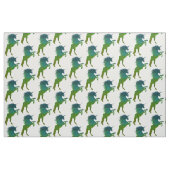 Tissu Unicorne bleue et verte (Fat Quarter)