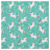 Tissu Unicorne colorée mignonne (Échantillon)