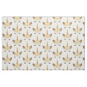 Tissu Unicorne florale d'or (Fat Quarter)