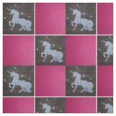 Tissu Unicorne rose (Échantillon)