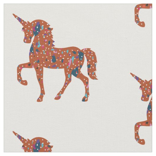 Tissu Unicorne Terrazzo Pièces (Fermer)