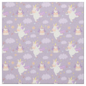 Tissu Unicornes de l'espace mûr (Échantillon)