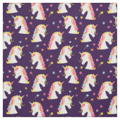 Tissu Unicornes et étoiles (Échantillon)
