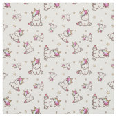 Tissu Unicornes et étoiles (Échantillon)