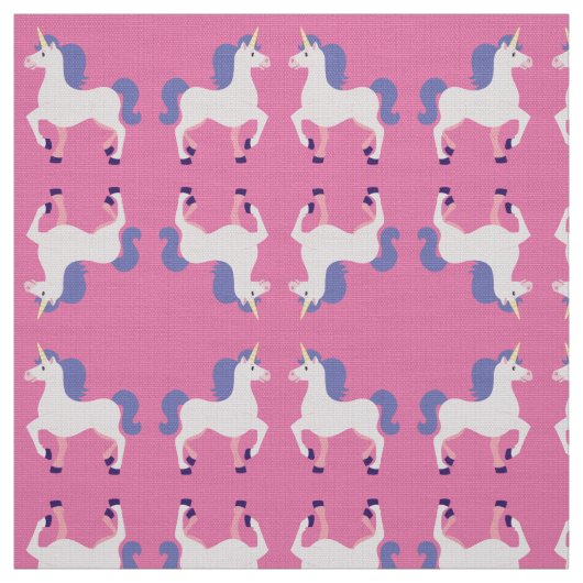 Tissu Unicornes mignonnes (Échantillon)