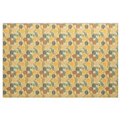 Tissu Unique Feuille rétro de style mi-siècle (Fat Quarter)