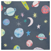 Tissu Univers de l'espace extra-atmosphérique Motif d'aq (Échantillon)