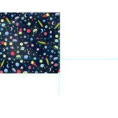 Tissu Univers de l'espace extra-atmosphérique Motif d'aq (Carreau)