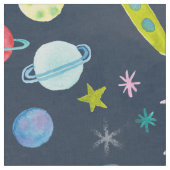 Tissu Univers de l'espace extra-atmosphérique Motif d'aq (Fermer)